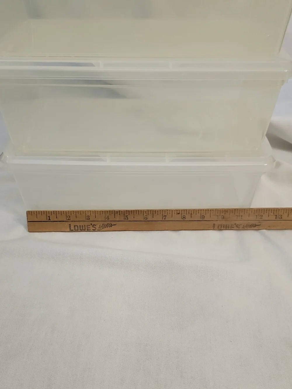 Clear Plastic Storage Containers - Set of Stackable Lids